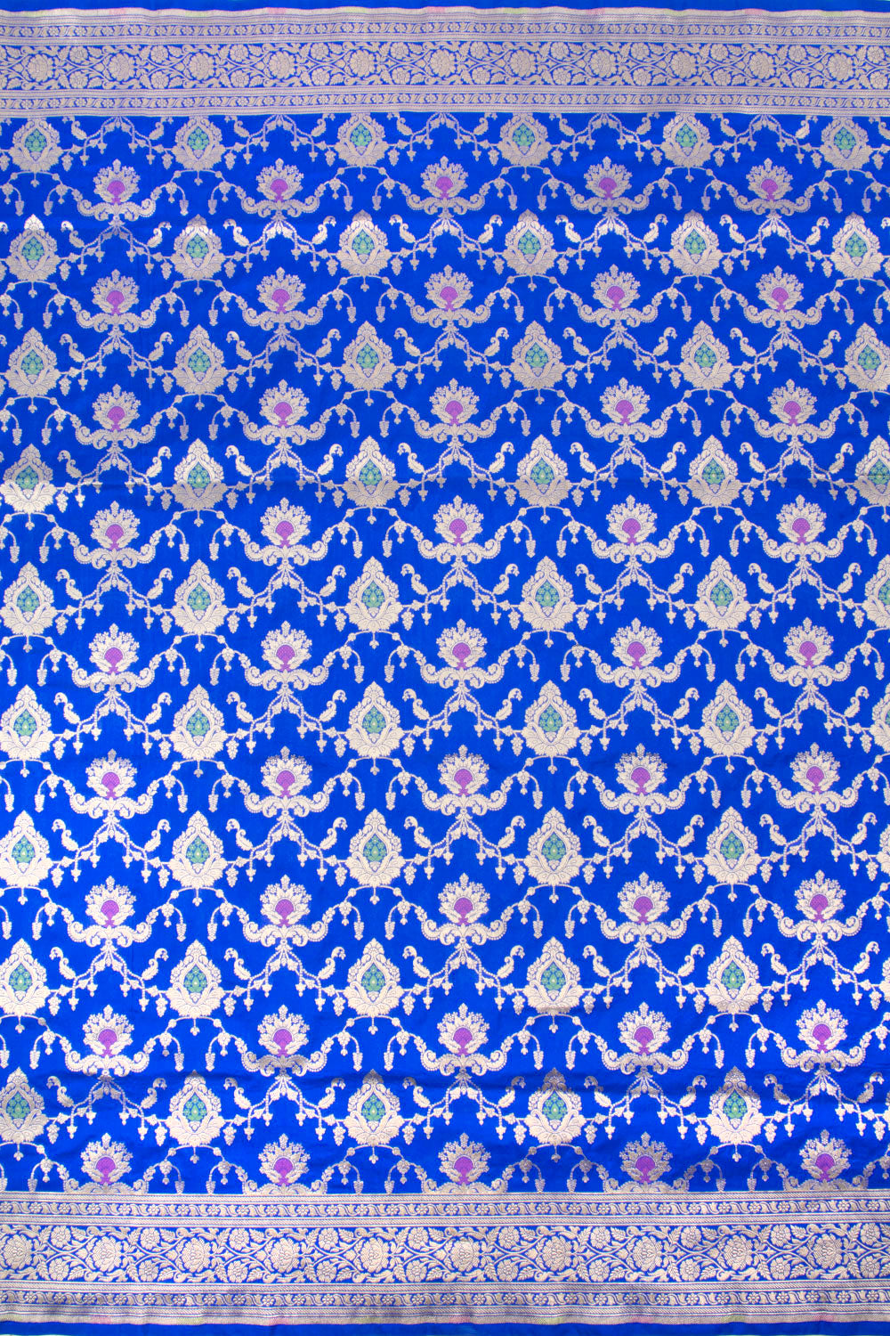 Royal Blue Handloom Banarasi Katan Silk Saree 10063208