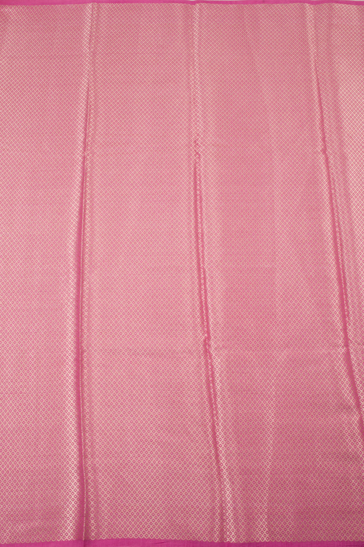 Taffy Pink Handloom Banarasi Chiniya Silk Saree  10063235