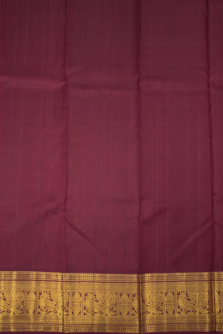 Persian Pink Pure Zari Bridal Korvai Kanjivaram Silk Saree 10063379