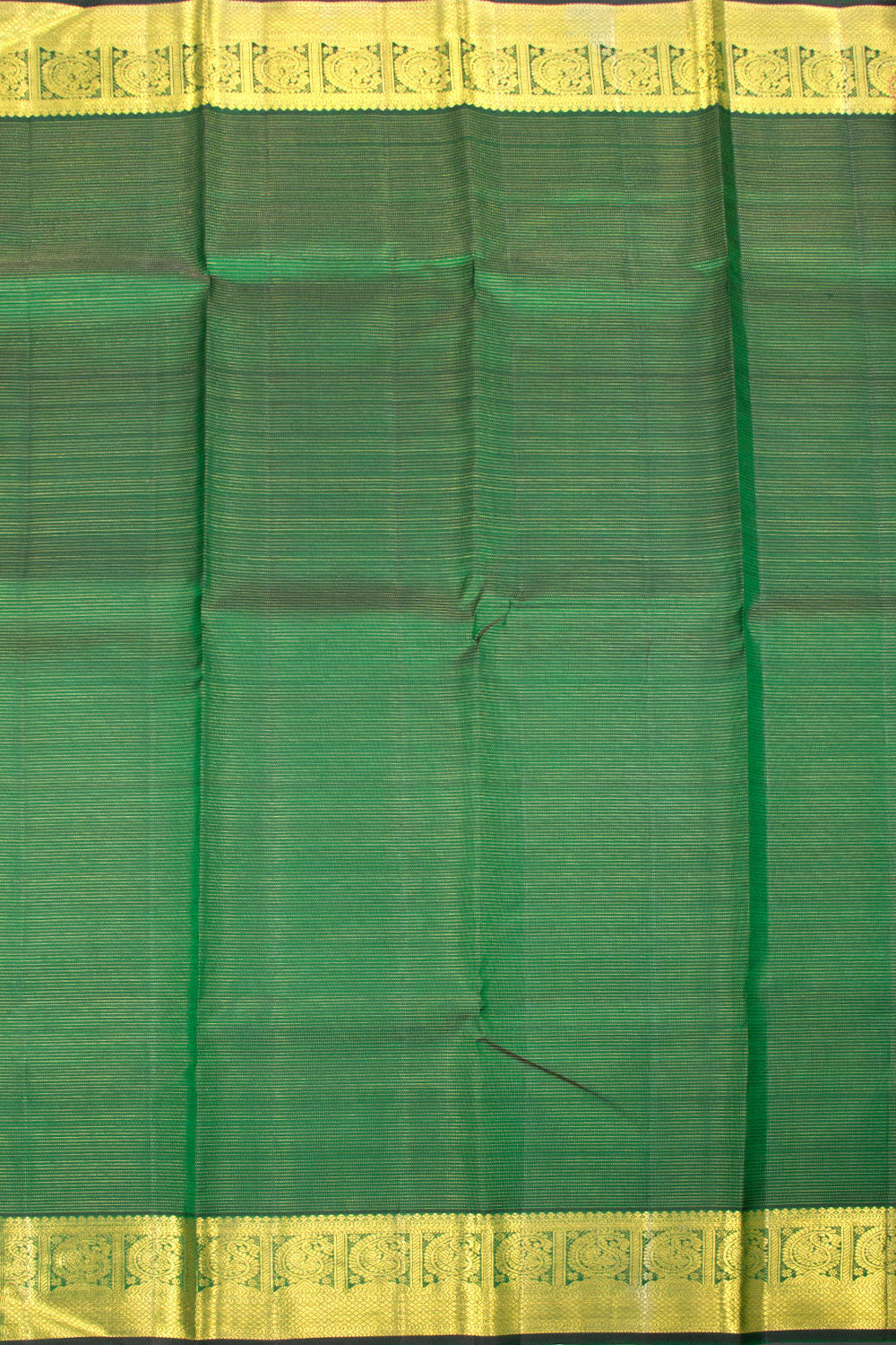 Bottle Green Pure Zari  Kanjivaram Silk Saree 10063398