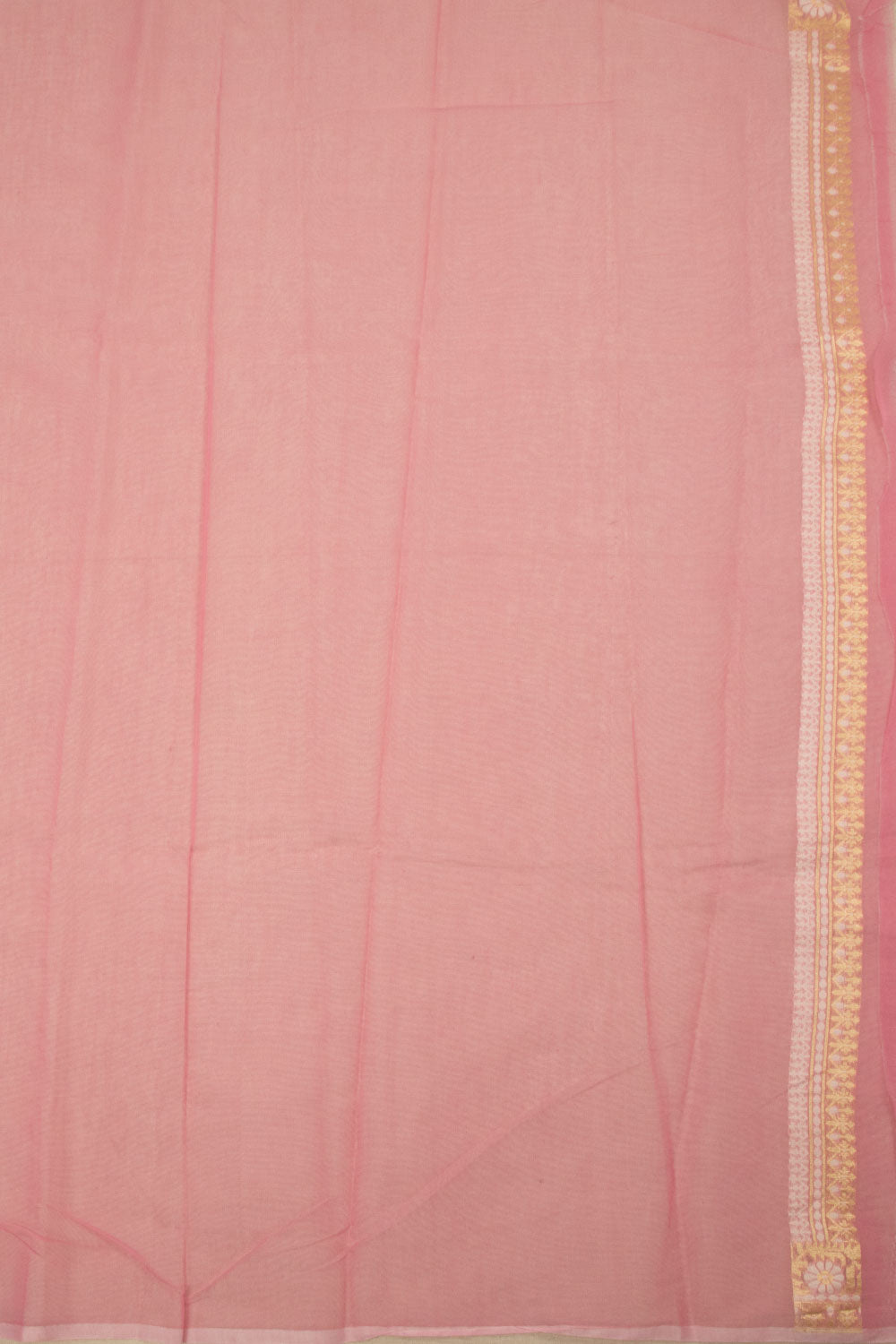 Peach Handloom Banarasi Cotton Saree - Avishya