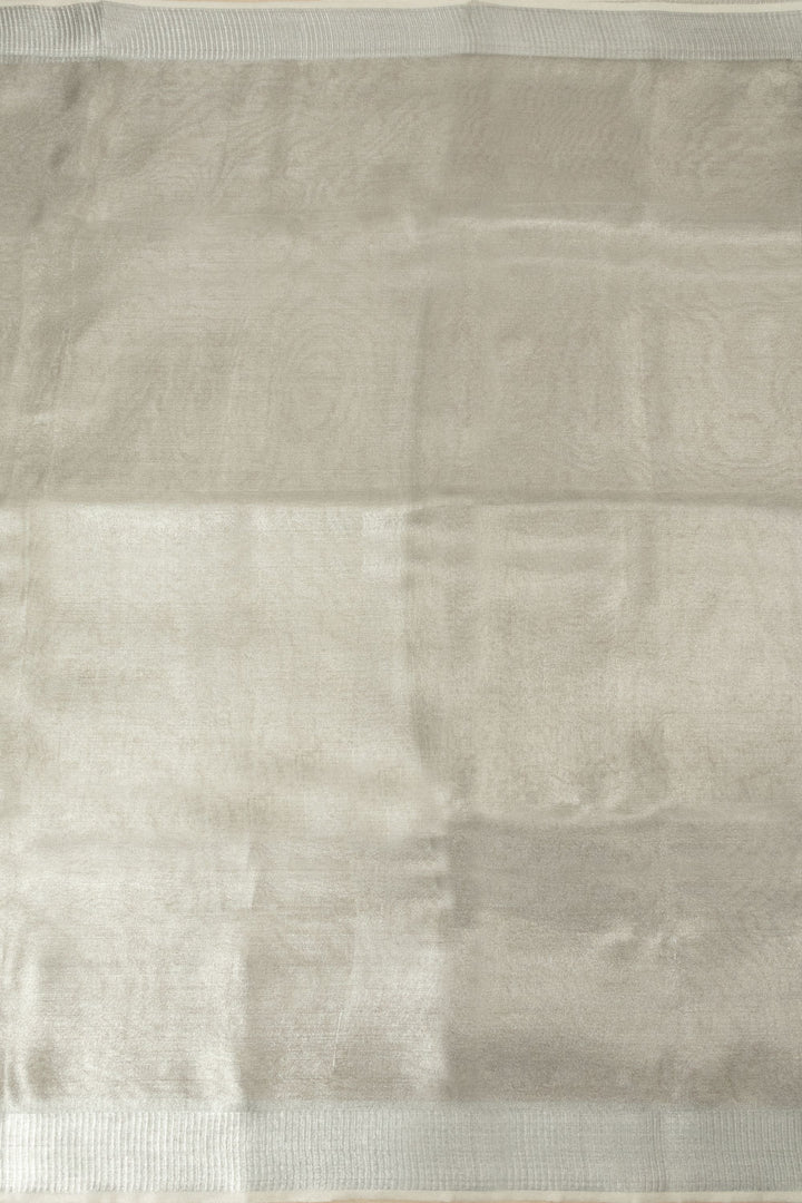 Silver Handloom Bengal Tant Cotton Saree - Avishya