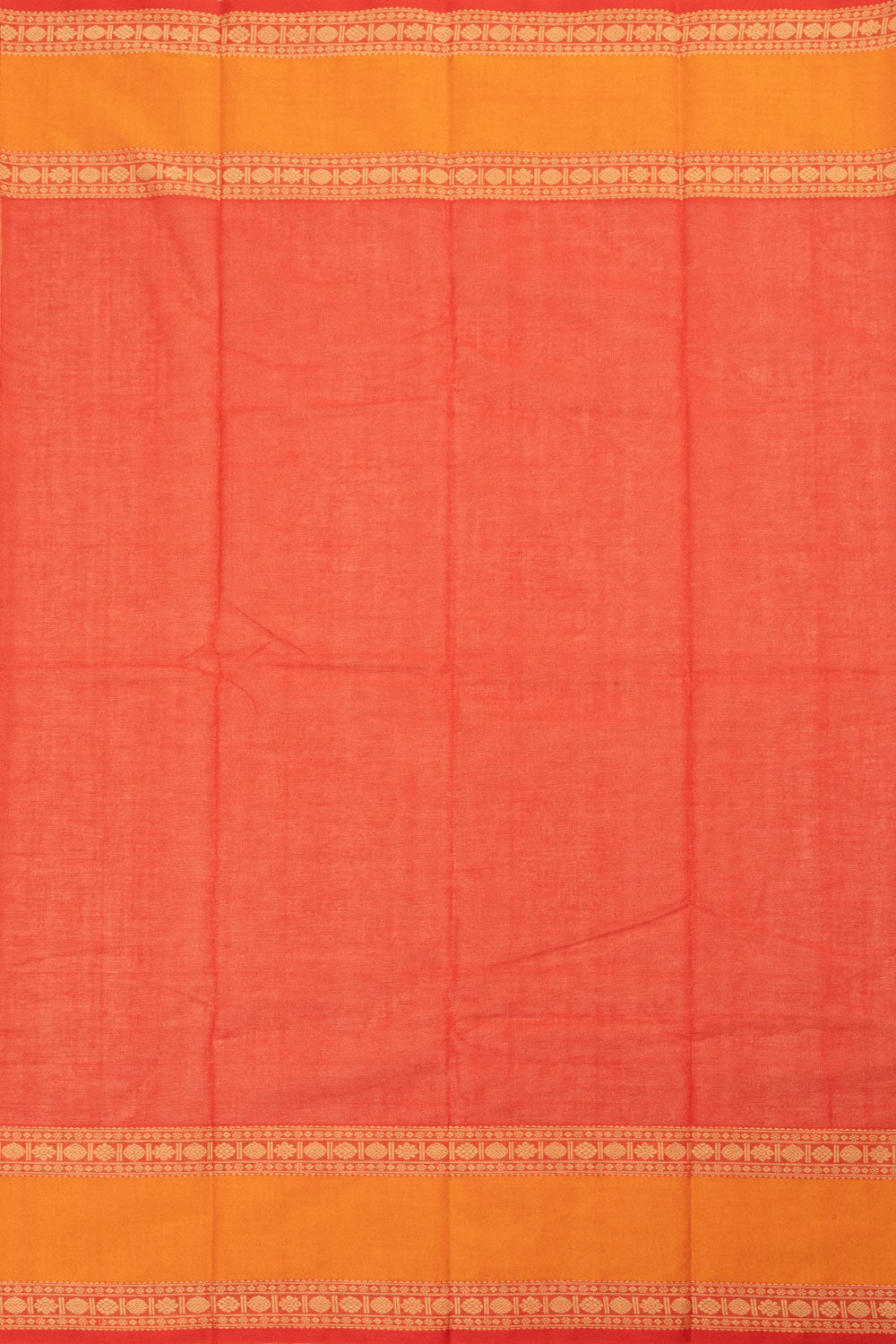 Red Handloom Kanchi Cotton Saree - Avishya