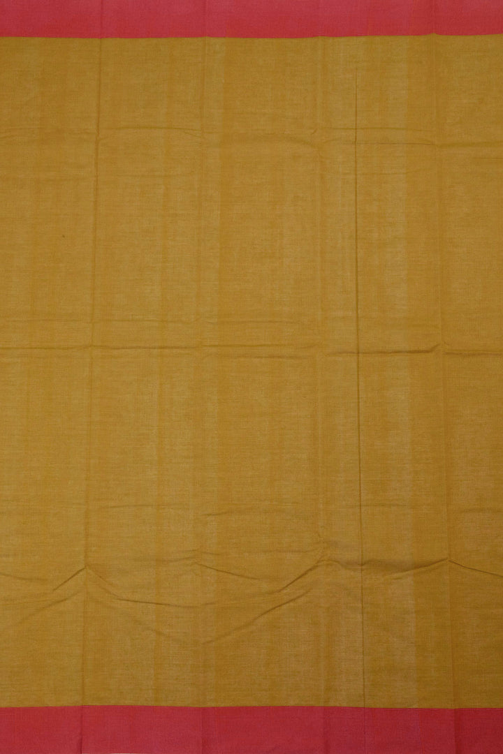 Yellow Handloom Kanchi Cotton Saree - Avishya