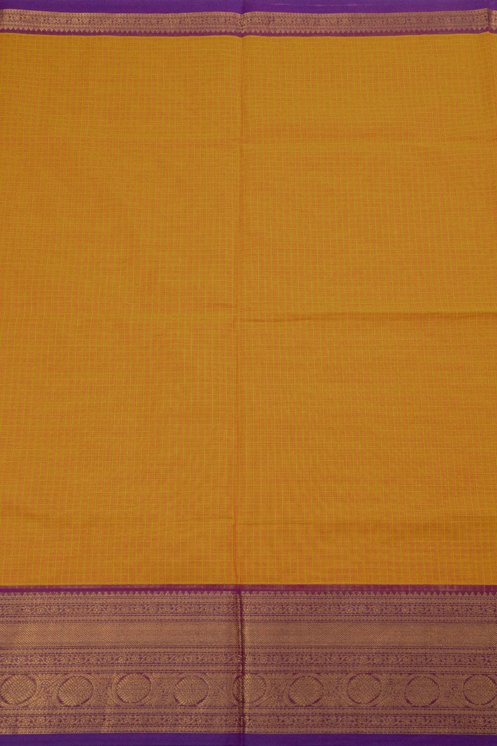 Yellow Handloom Chettinad Cotton Saree - Avishya