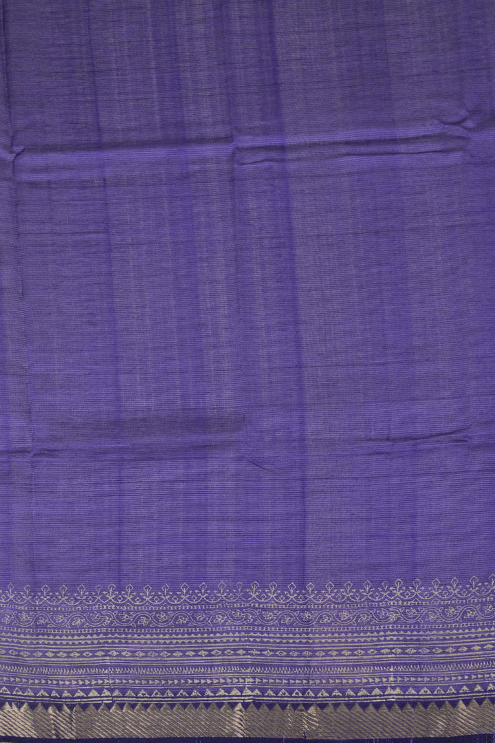 Purple Handloom Mangalgiri Silk Cotton Saree 10064481