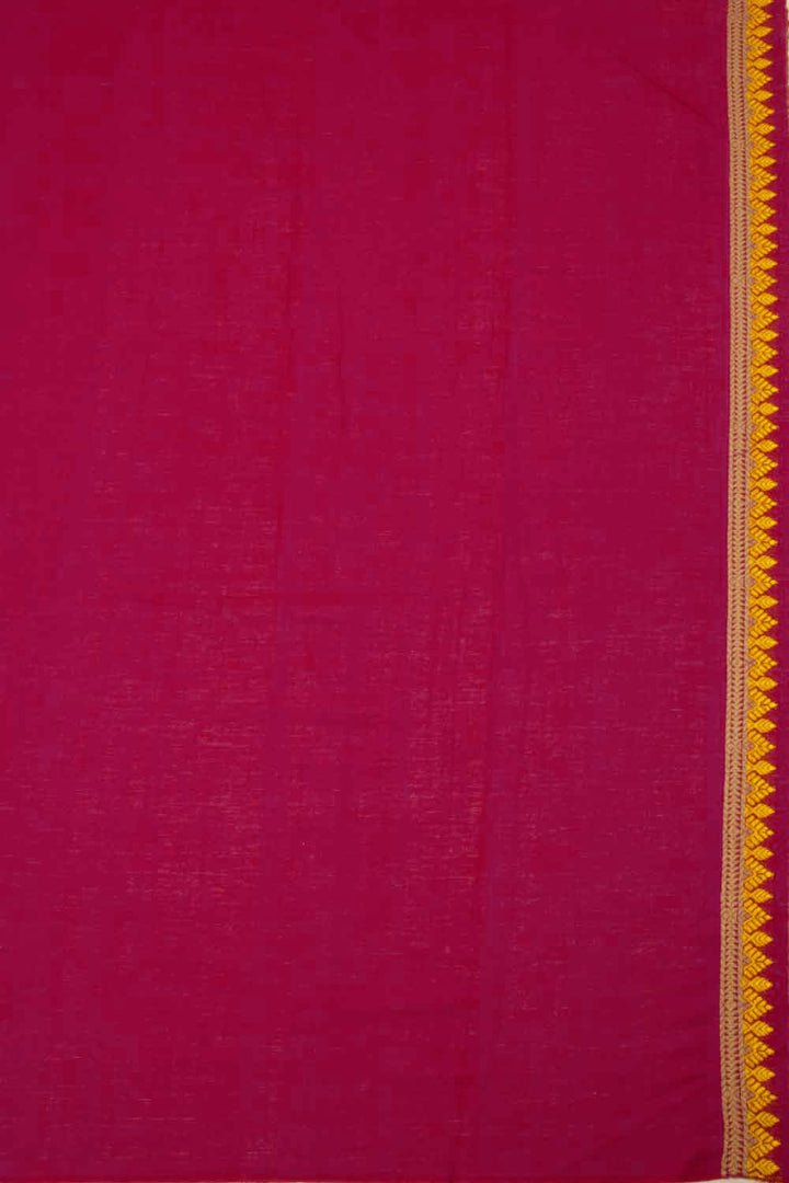 Rani Pink Handloom Assam Cotton Saree - Avishya