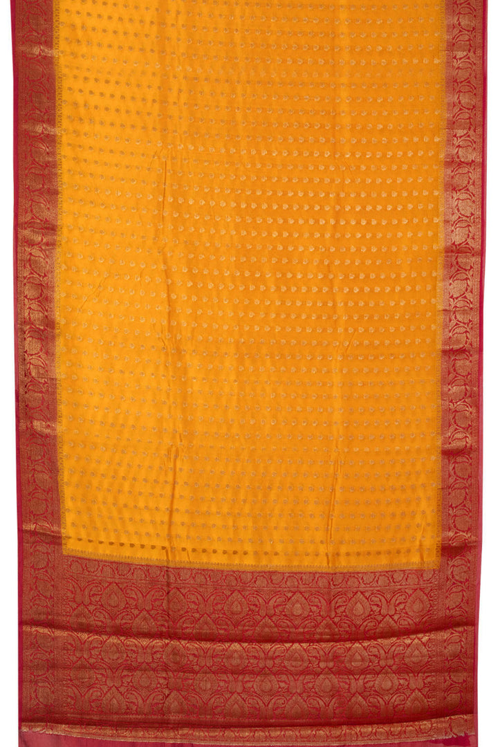 Yellow Handloom Banarasi Summer Silk Saree  - Avishya