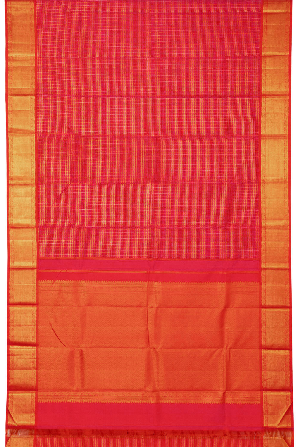 Red Handloom Kanjivaram Silk Saree - Avishya