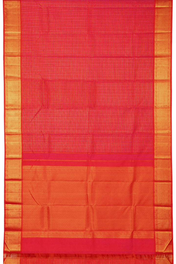 Red Handloom Kanjivaram Silk Saree - Avishya