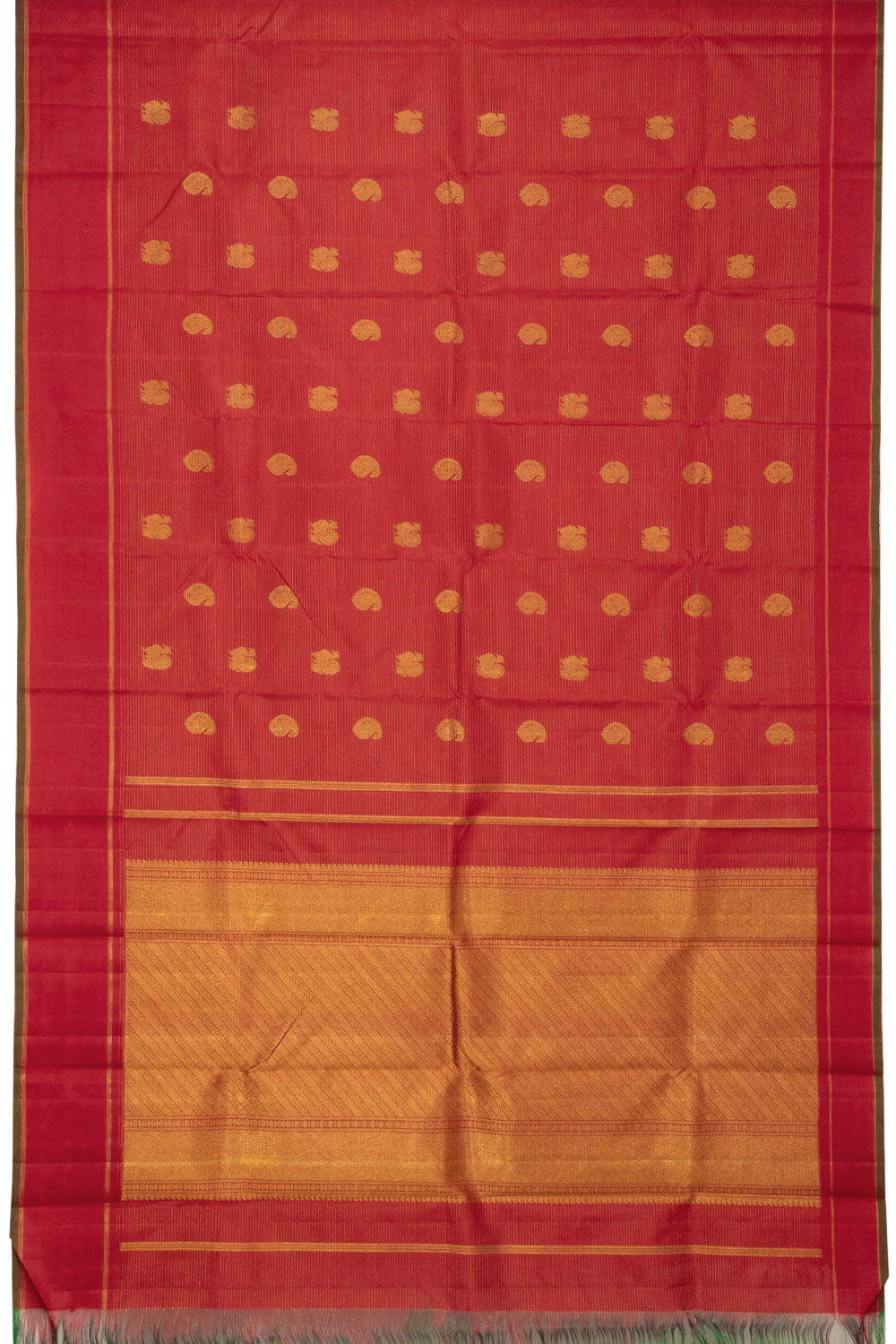 Red Handloom Kanjivaram Silk Saree - Avishya