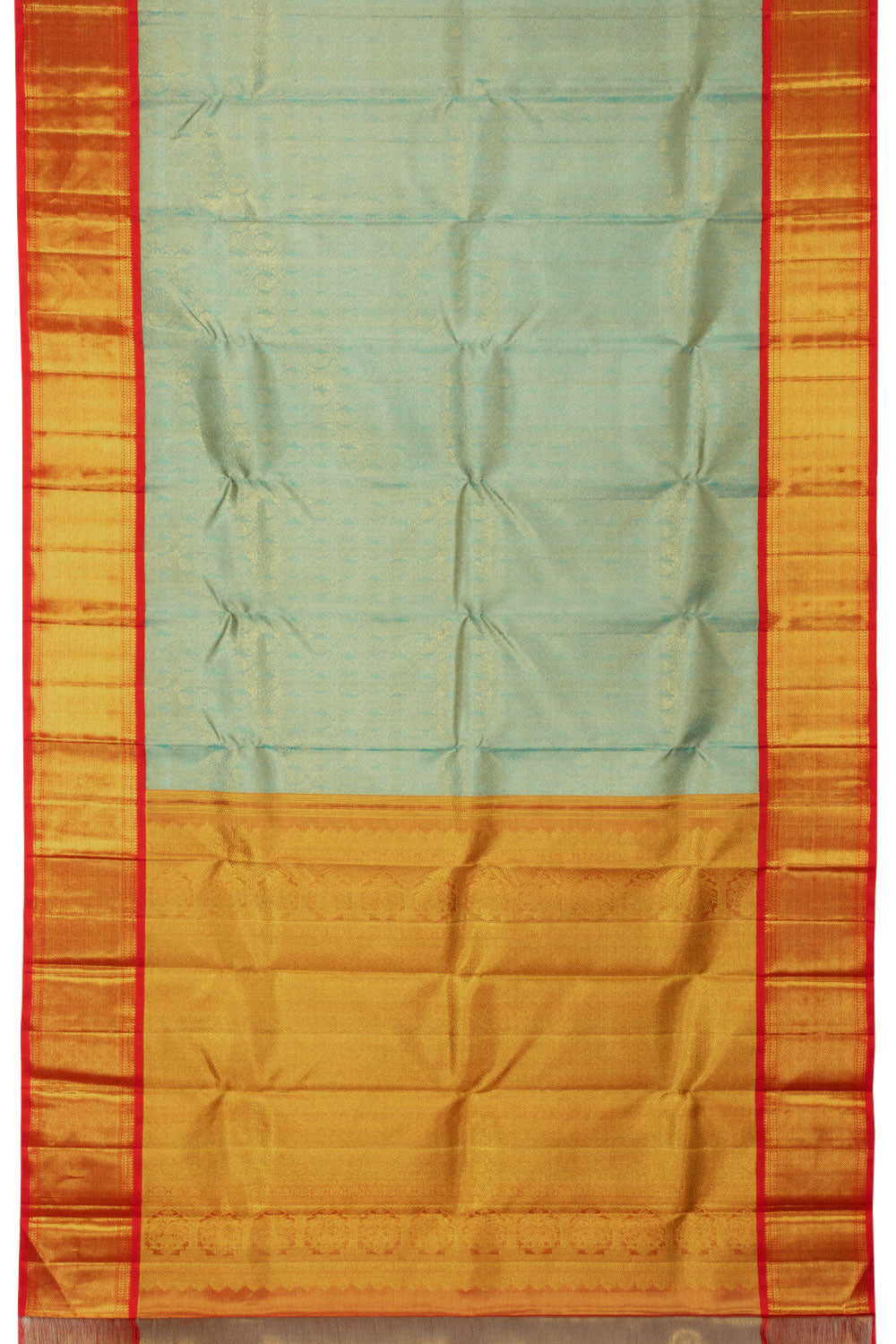 Powder Blue Bridal Kanjivaram Silk Saree - Avishya