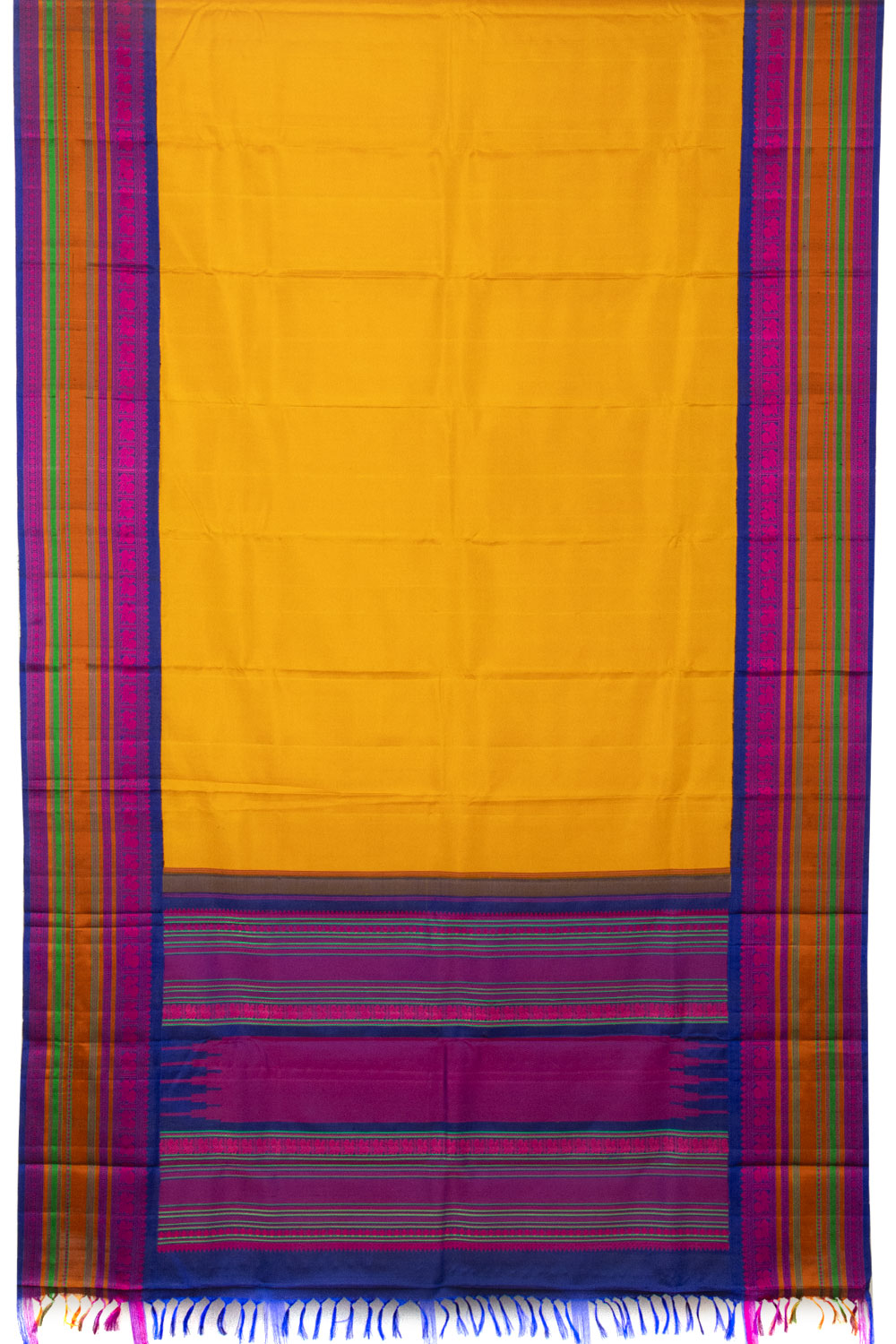 Yellow Handloom Kanjivaram Soft Silk Saree-Avishya