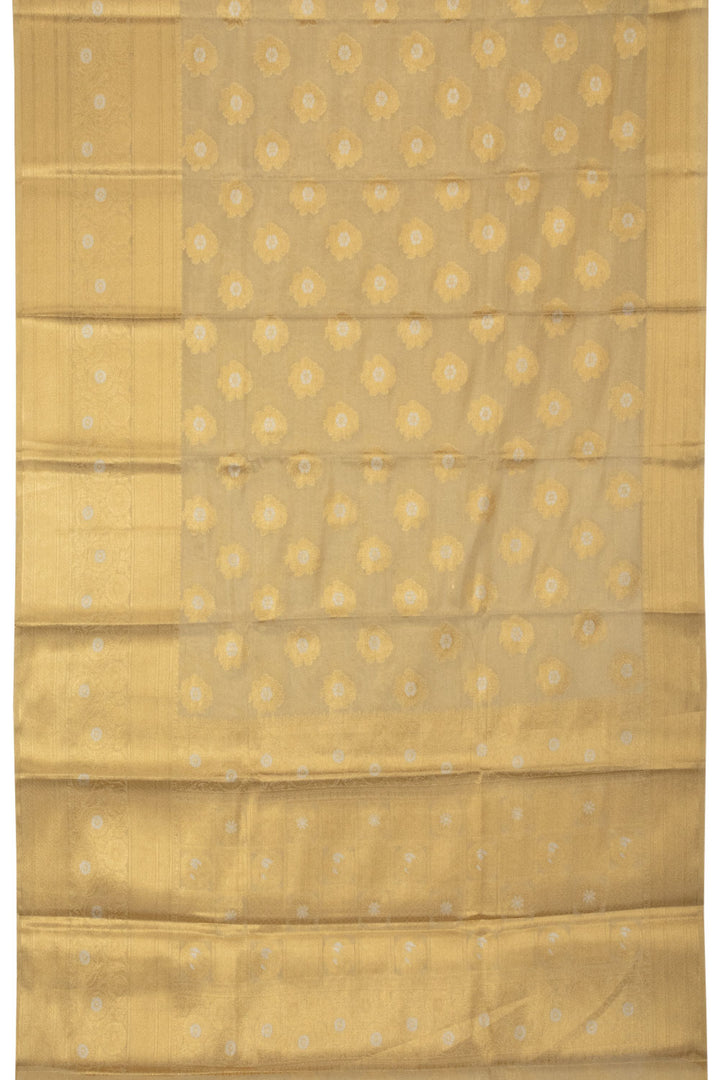 Parmesean Beige Banarasi Tissue Silk Saree - Avishya