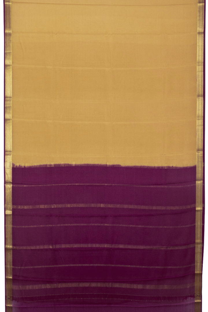 Sandal Mysore Crepe Silk Saree - Avishya