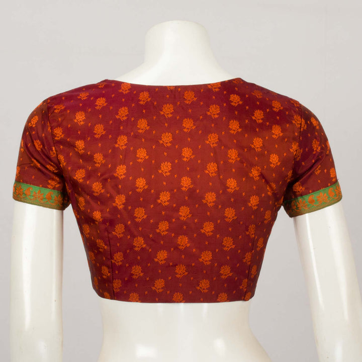 Maroon Handcrafted Banarasi Silk Blouse - Avishya