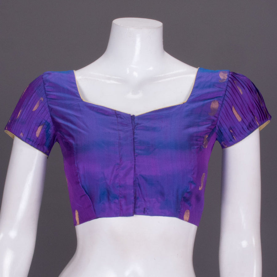 Purple Banarasi Silk Blouse  - Avishya