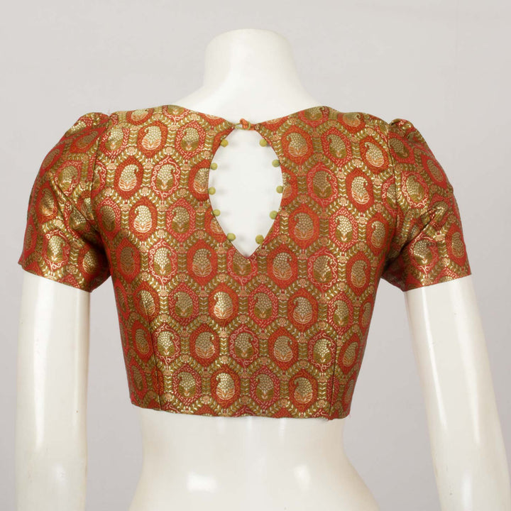 Maroon Banarasi Silk Blouse - Avishya