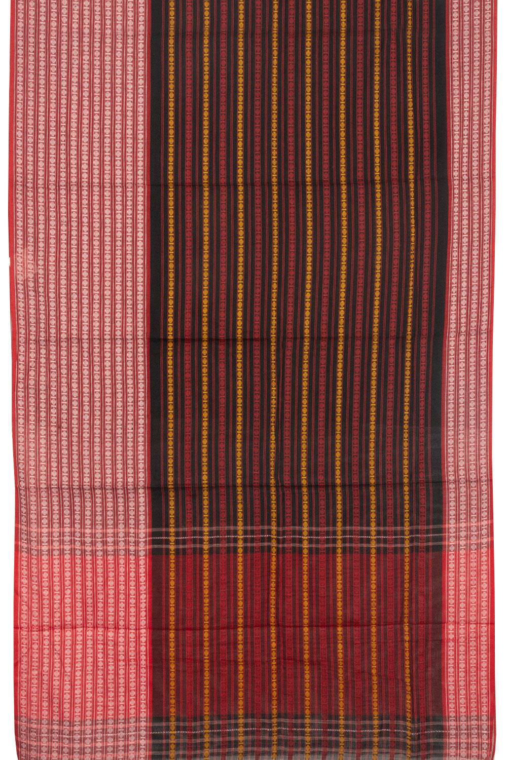 Red Handloom Dhaniakhali Cotton Saree - Avishya