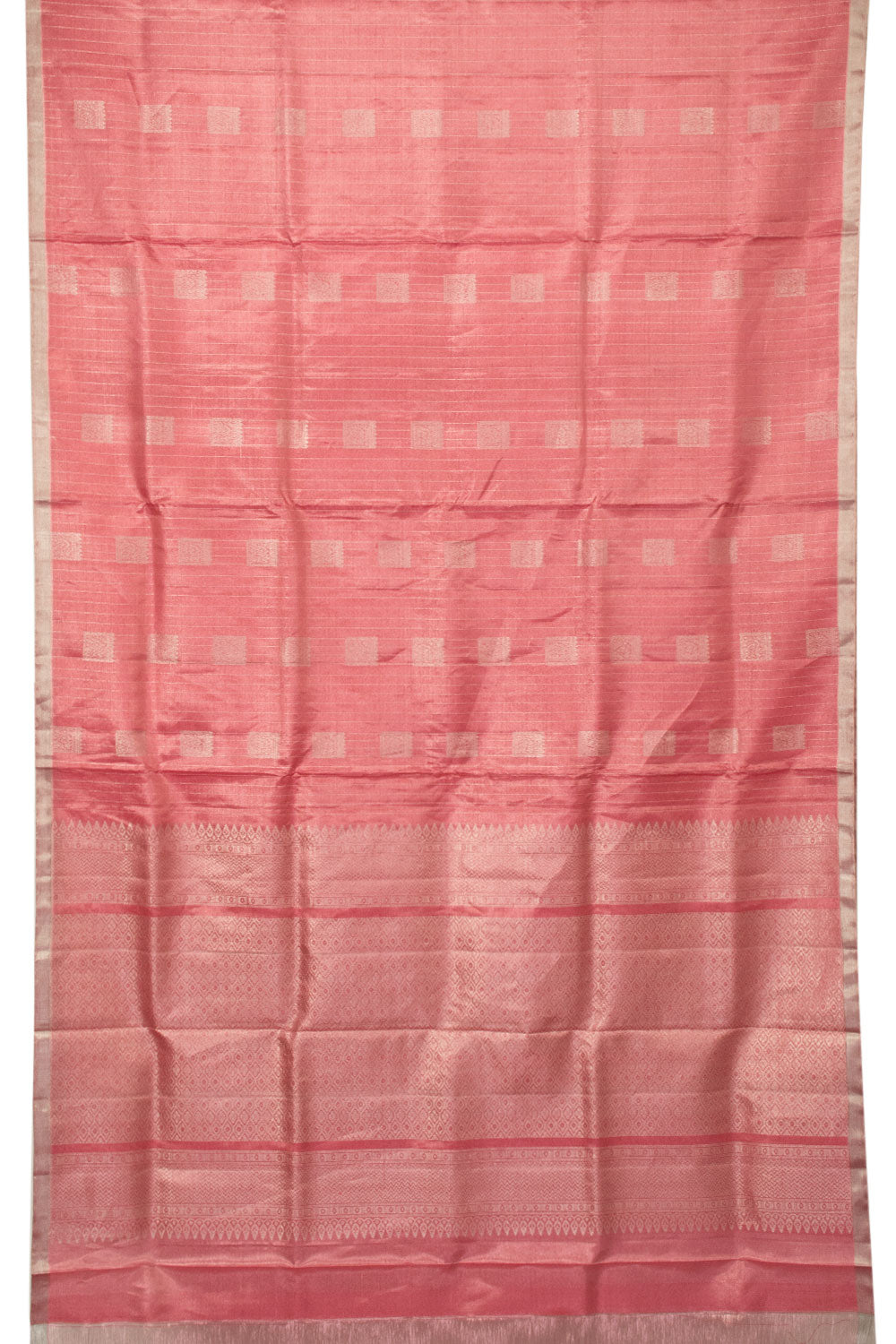 Pink Handloom Kanjivaram Soft Silk Saree - Avishya