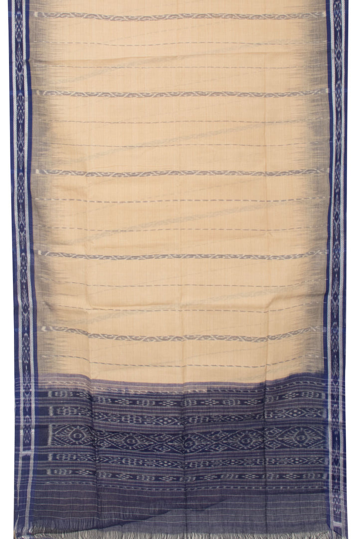 Beige Handloom Odisha Cotton Saree - Avishya