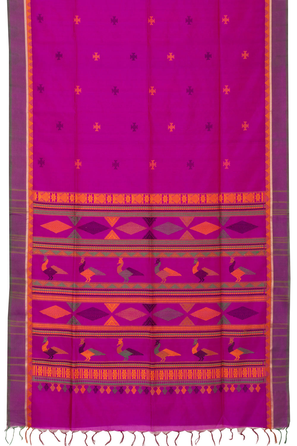 Pink Handloom Kanchi Silk Cotton Saree - Avishya