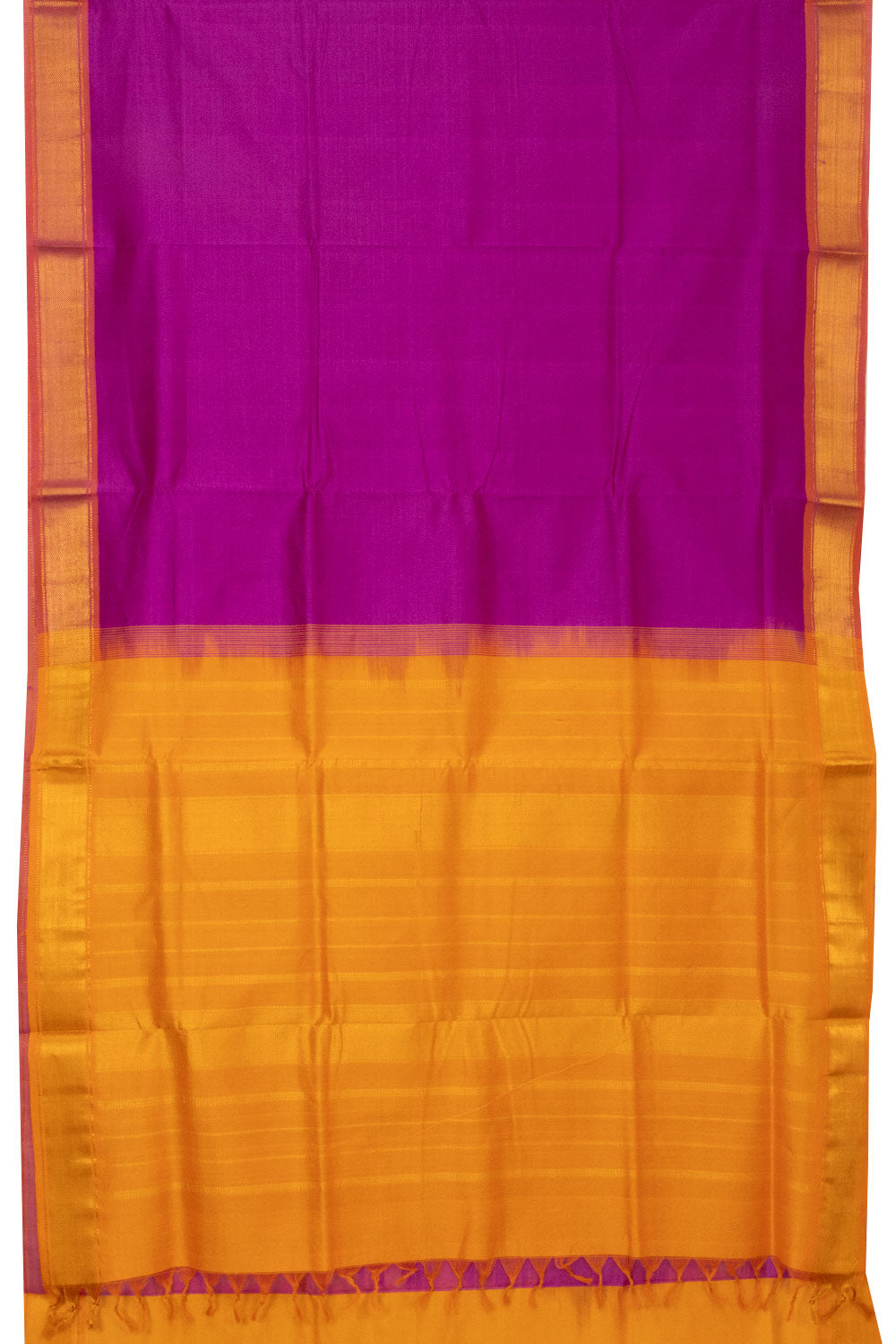 Violet Handloom Kanchi Silk Cotton Saree-Avishya