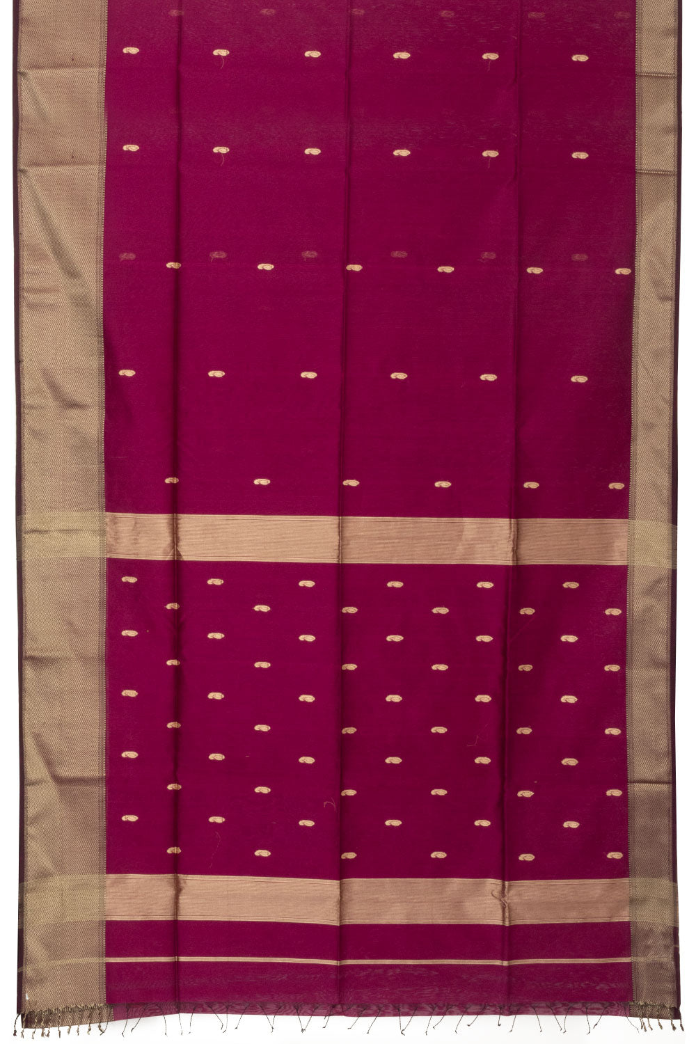 Violet Handloom Maheswari Silk Cotton Saree - Avishya