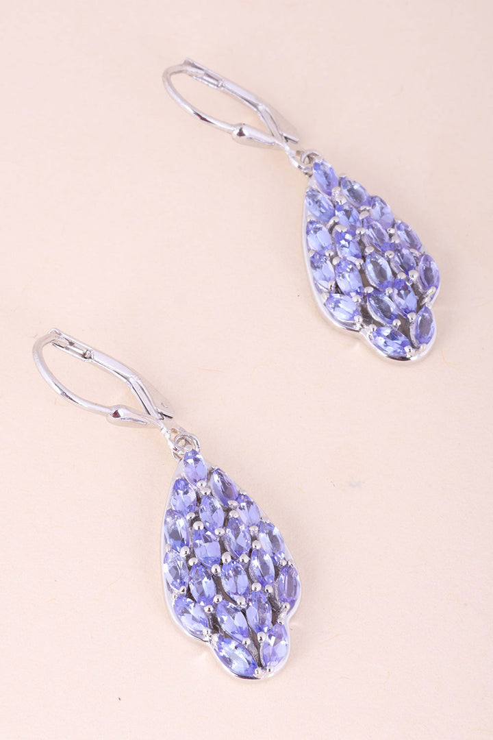 Tanzanite Sterling Silver Drop Earring 10067036