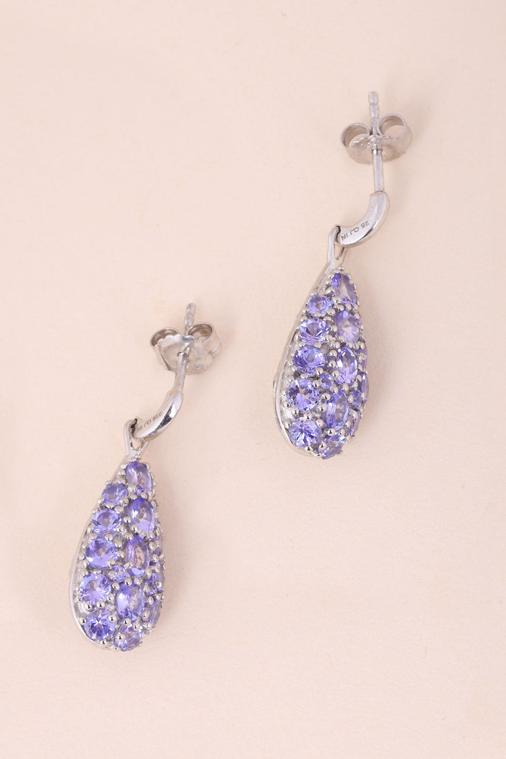 Tanzanite Sterling Silver Drop Earring 10067039