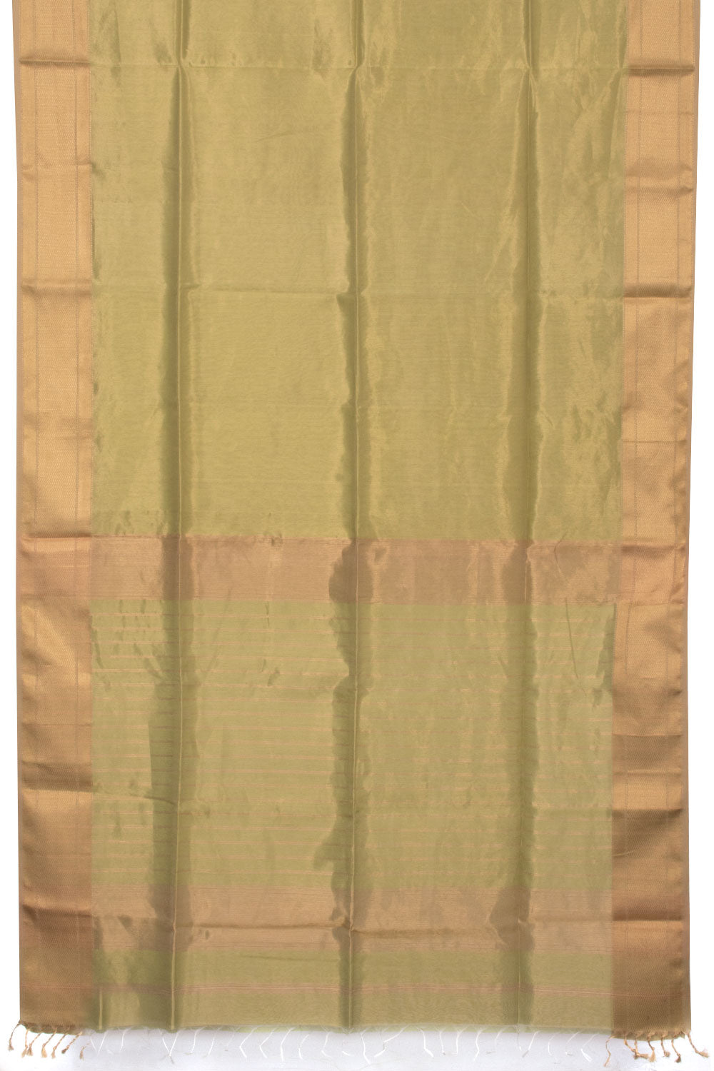 Pastel Green Handloom Maheshwari Tissue Silk Saree - Avishya