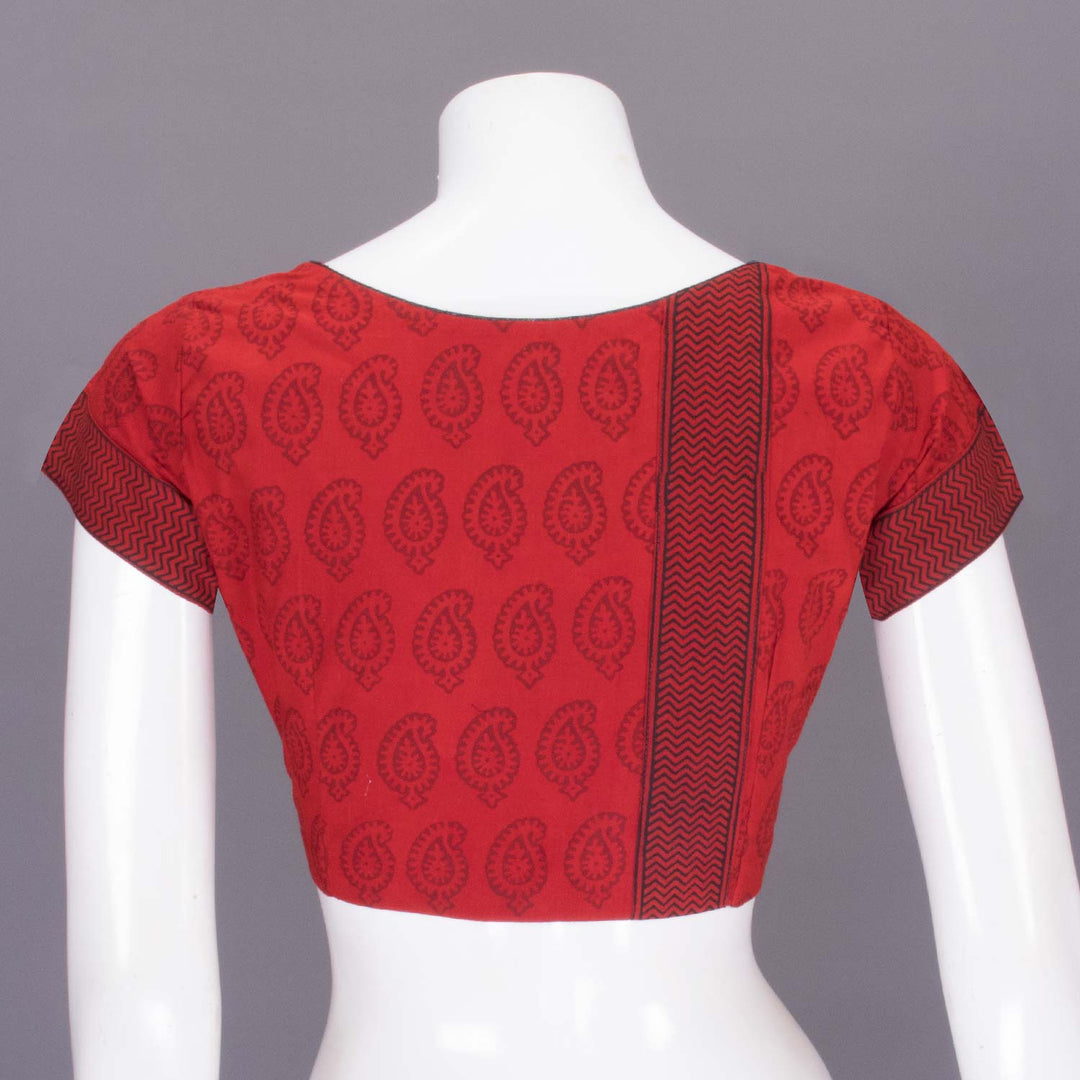 Red Cotton Blouse - Avishya