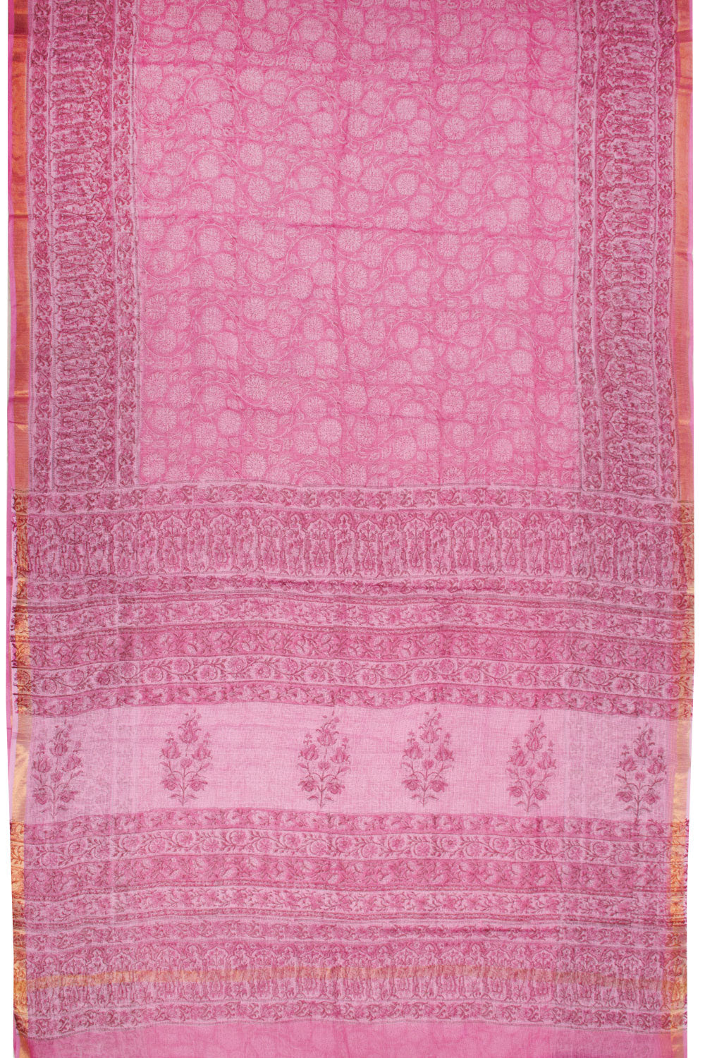 Pink Vanaspathi Printed Kota Cotton Saree 10068619 - Avishya