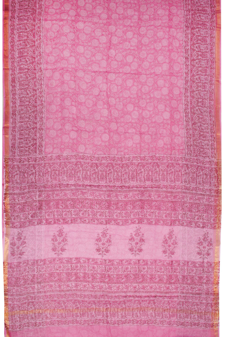 Pink Vanaspathi Printed Kota Cotton Saree 10068619 - Avishya