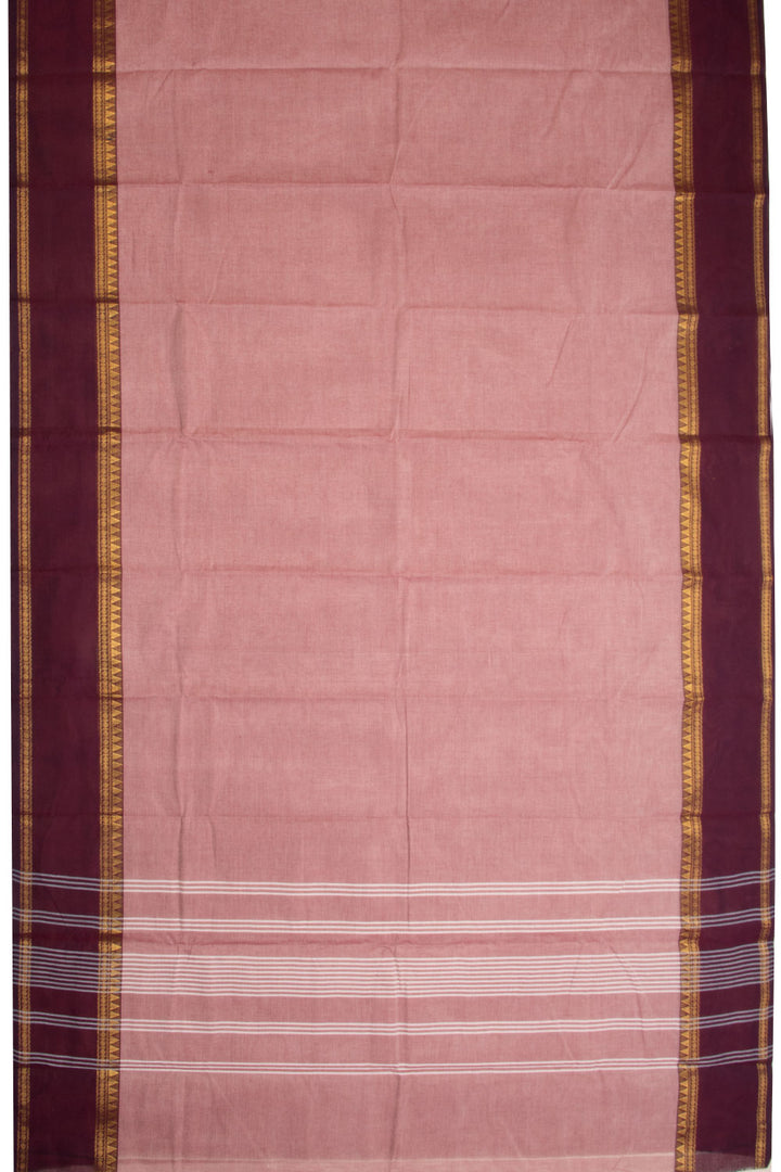 Mauve Handloom Chettinad Cotton Saree 10070069 - Avishya