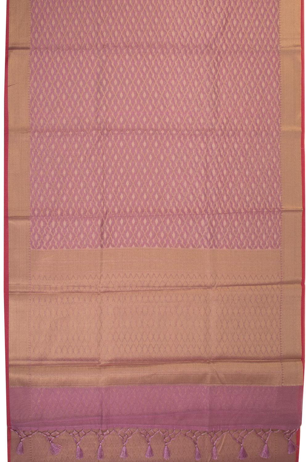 Lavender Handloom Banarasi Silk Cotton Saree  10070487 - Avishya