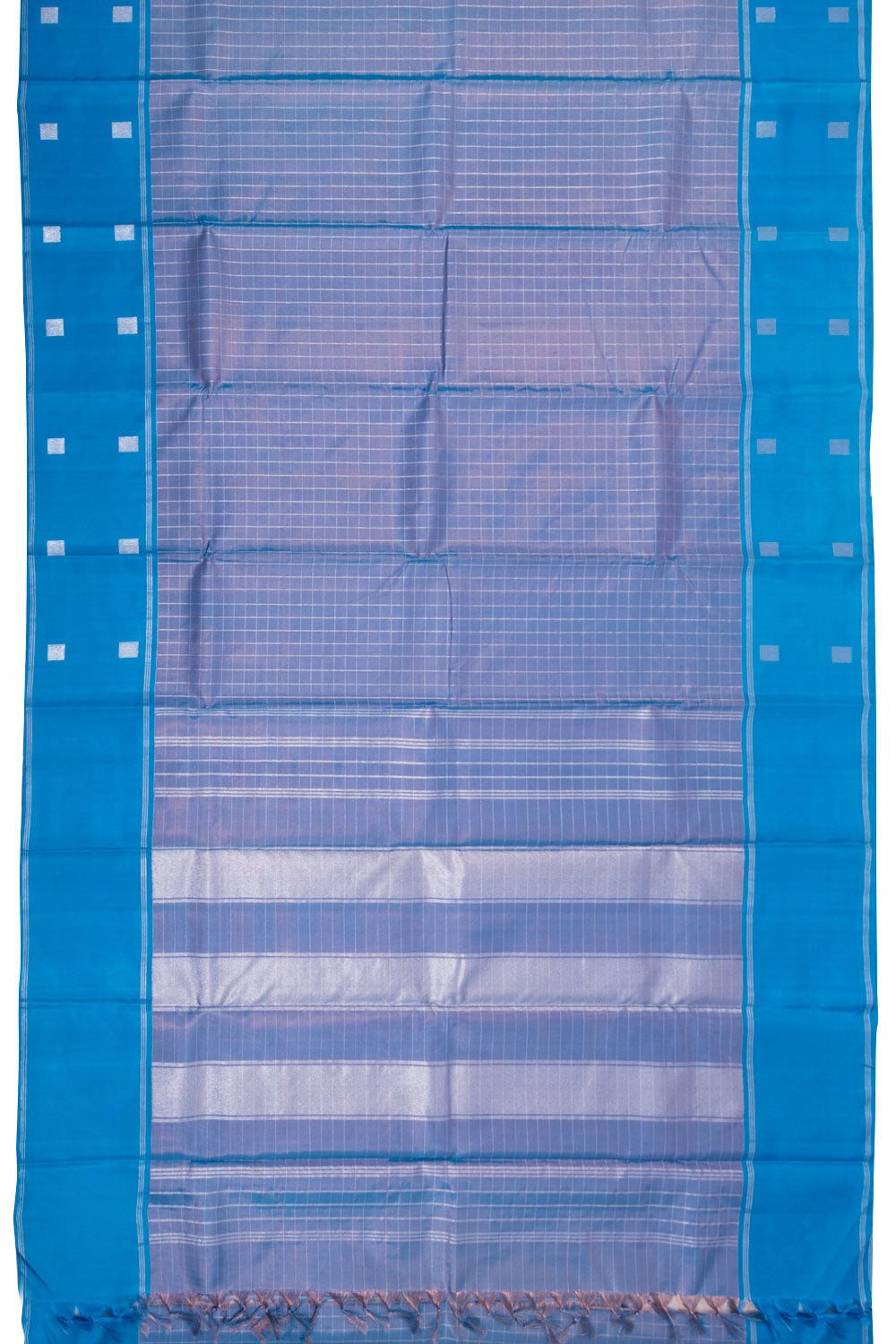 Blue Handloom Kanjivaram Silk Saree 10070657