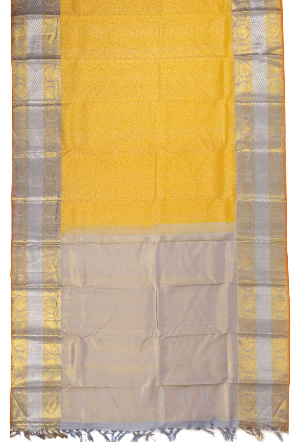 Yellow Kanjivaram Silk Saree 