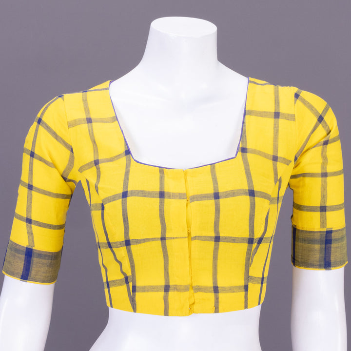 Yellow Andhra Cotton Blouse