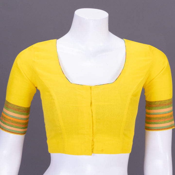 Canary Yellow Andhra Cotton Blouse