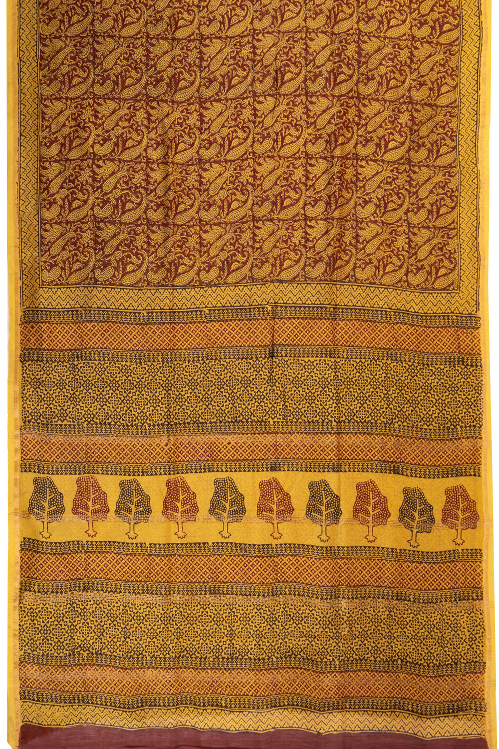 Yellow Bagh Printed Silk Cotton Saree 10071005 - Avishya