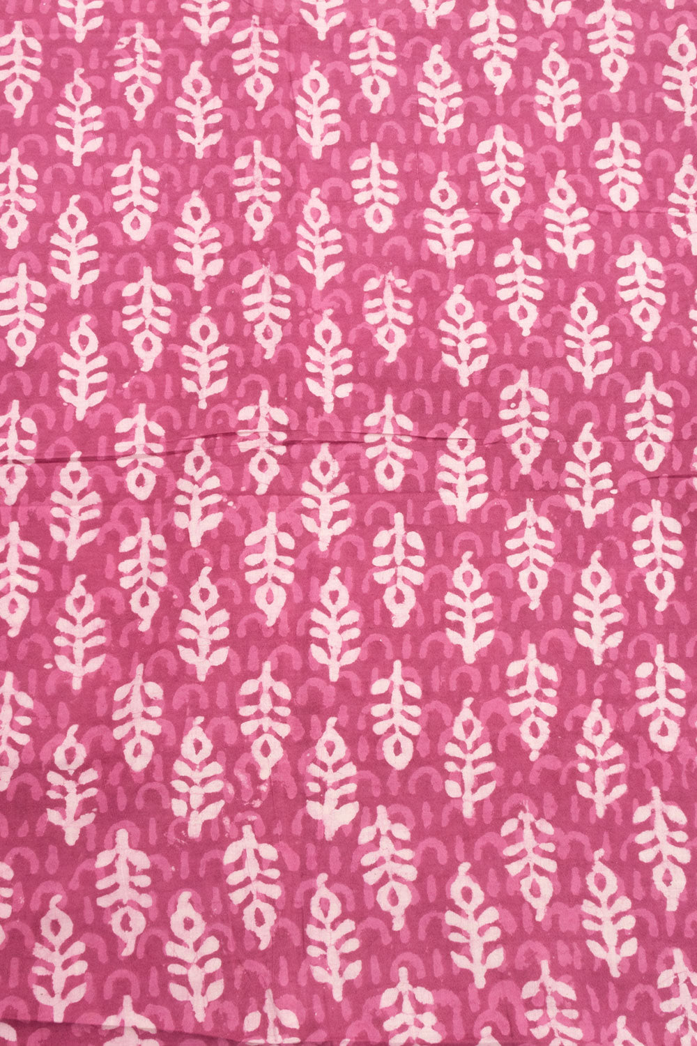 Pink Dabu Printed Cotton Salwar Suit Material