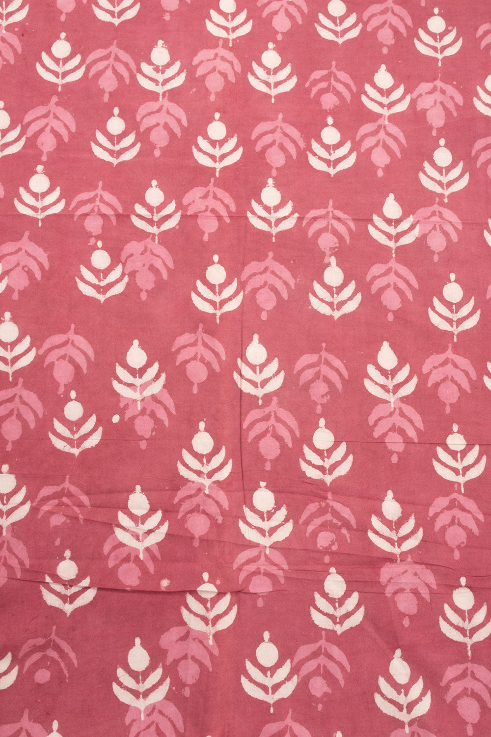 Pink Dabu Printed Cotton Salwar Suit Material