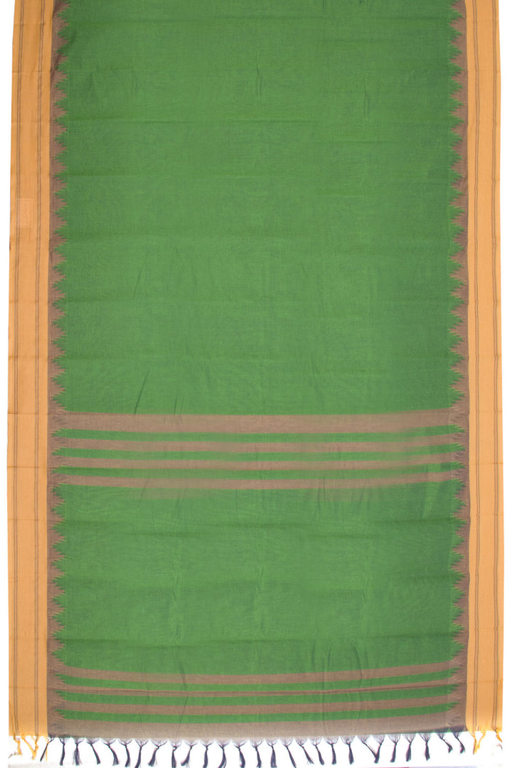 Green Handloom Kanchi Cotton Saree 