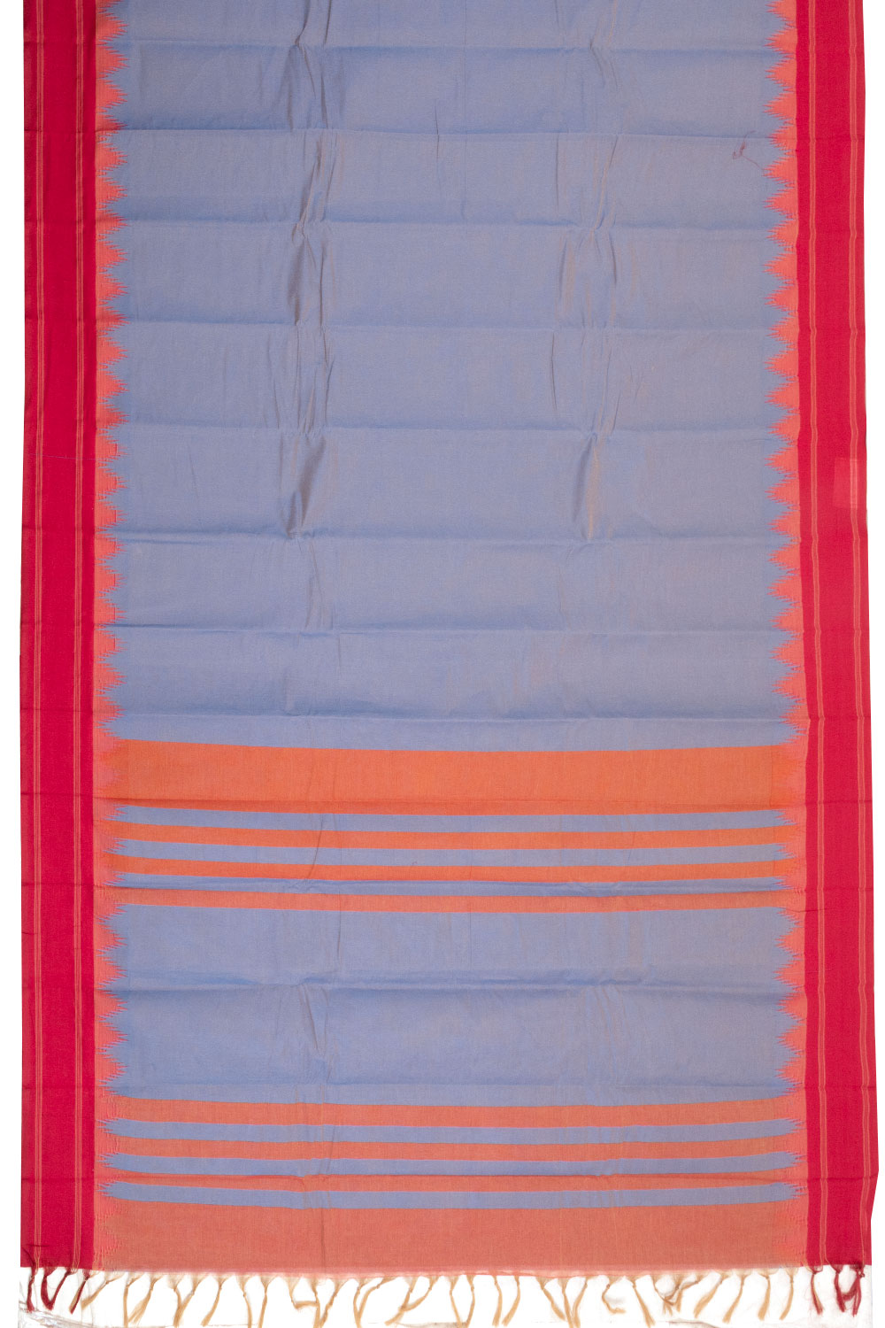 Blue Handloom Kanchi Cotton Saree 