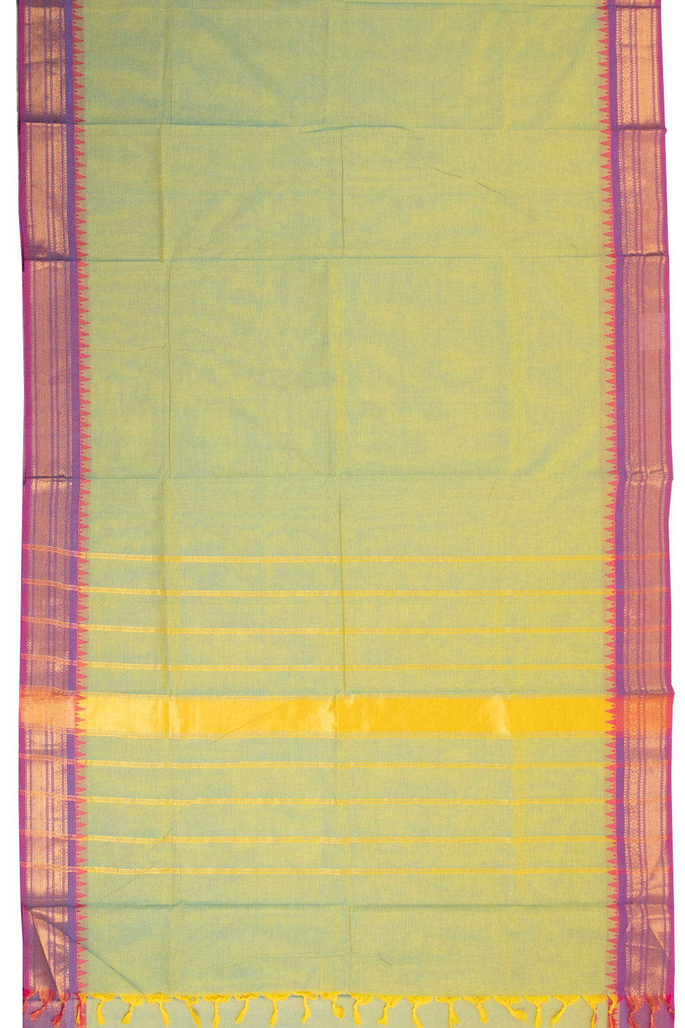 Green Handloom Kanchi Cotton Saree