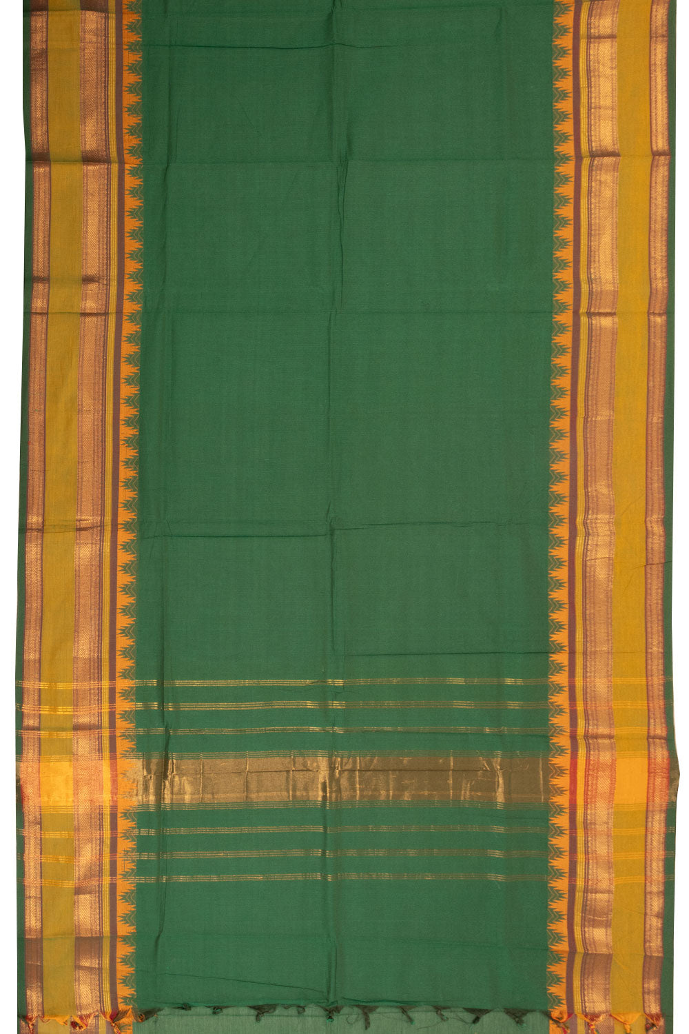 Green Handloom Kanchi Cotton Saree