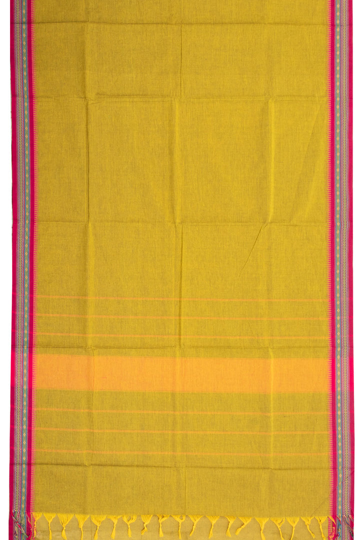 Green Handloom Kanchi Cotton Saree 