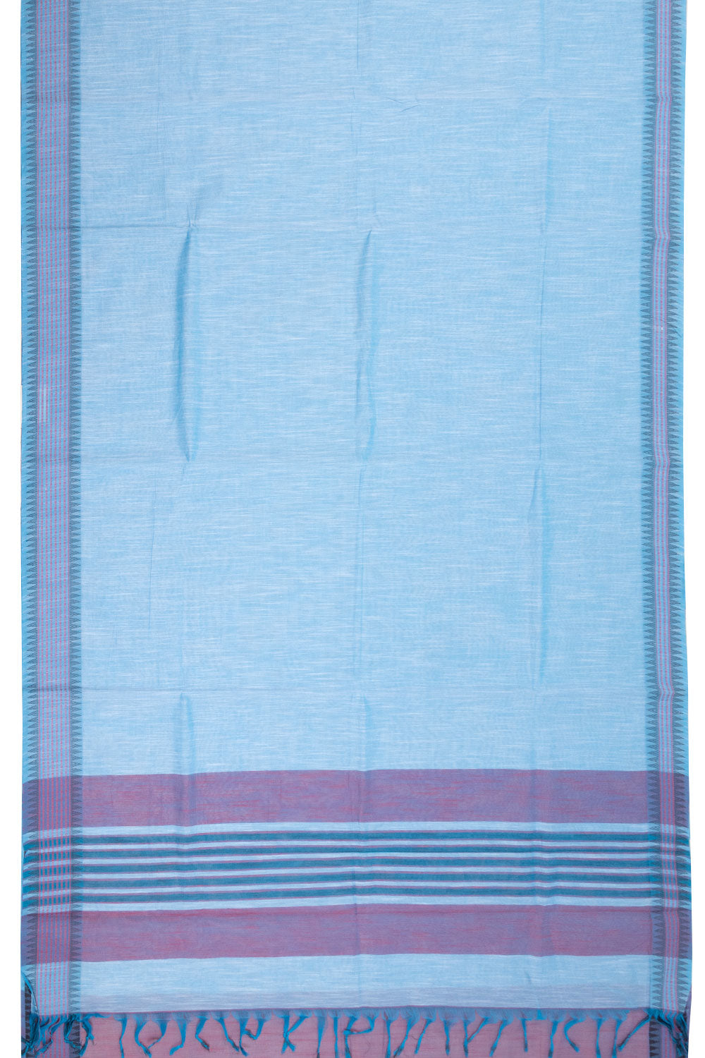 Blue Handloom Kanchi Cotton Saree 