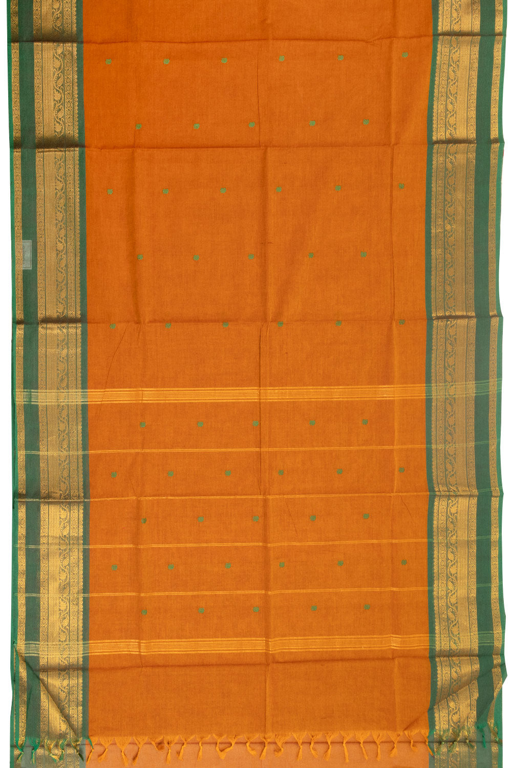 Brown Handloom Kanchi Cotton Saree